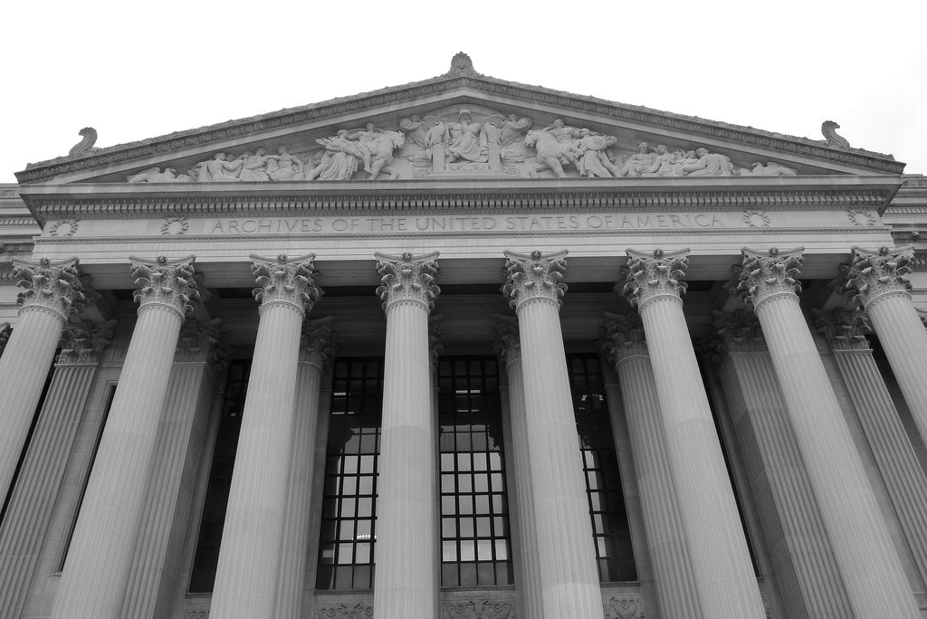 Government commission building with classical columns